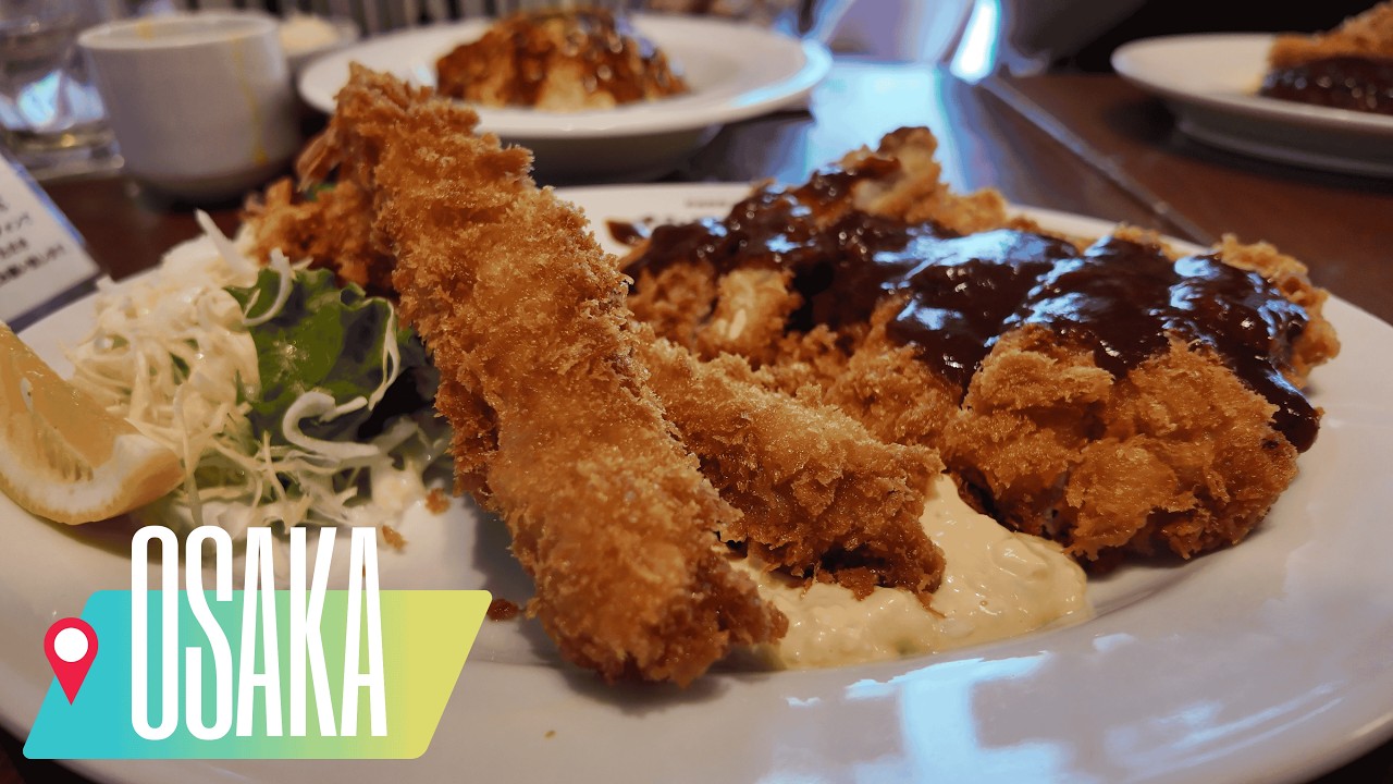 Retro Osaka Coffee Shop Serving the Ultimate Omurice & Fried Prawns