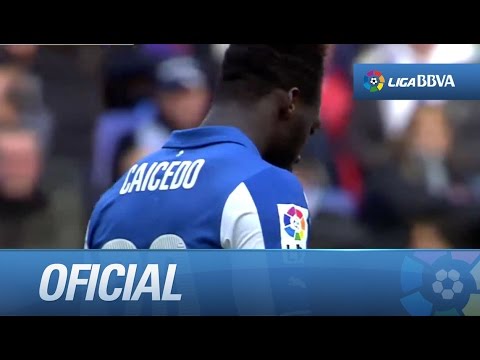 Chut flojo de Caicedo que bloca Moyá