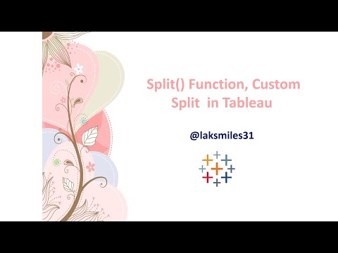 Split(), Custom Split Function in #tableau | Tableau #tutorial  Advanced