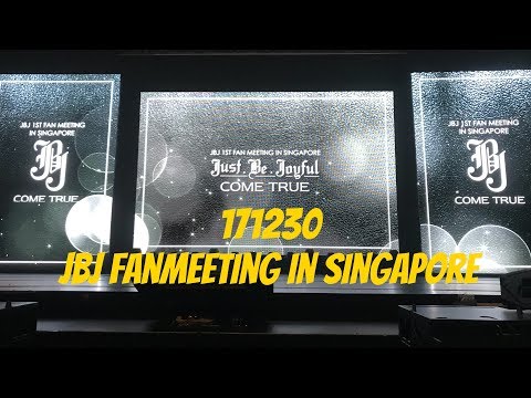 Singapore Vlog | 171230 JBJ Come True in Singapore Fanmeeting