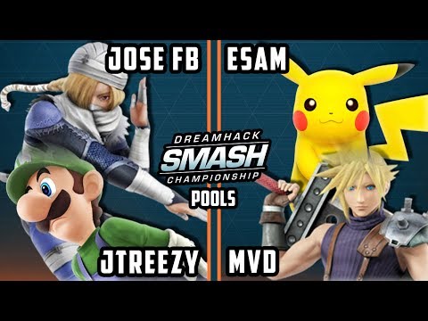 DHATL 17 Smash 4- ESAM & MVD Vs. Jose FB & JTreezy Doubles Pools WS - Smash Wii U