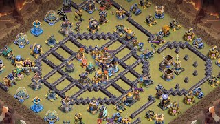 【クラクラ】あおむしさんのリバイブスピアスローワーガレキネクロPart2 TH18全壊