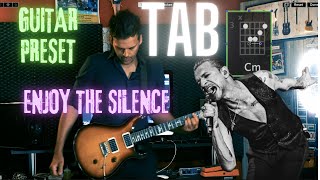 Enjoy The Silence Guitar Tab Tutorial - Depeche Mode Cover &amp; Preset