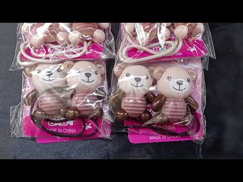 CARTELA AMARRADOR CABELO URSINHO COM 6 PARES