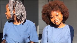 dying my black natural hair without bleach or damage
