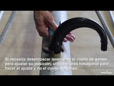 Como instalar el Cuello de Ganso Simple de 180 grados de Senninger