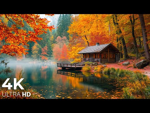 Enchanting Autumn Forests with Beautiful Piano Music🍁4K Autumn Ambience & Fall Foliage #57