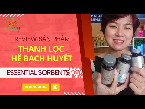 REVISÃO DE THANH LỌC HỆ BẠCH HUYẾT TỪ DÒNG ESSENTIAL SORBENTS LYMPHOSAN Thải độc Thảo dược AHA Xanh