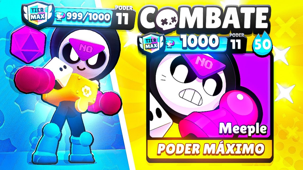 1000🏆 TROFÉUS no COMBATE com o MEEPLE no BRAWL STARS!