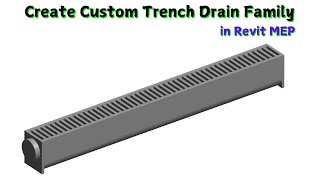 Revit Plumbing | Revit MEP Trench Drain Family Creation | Revit Family Creation | #revit #mep #drain