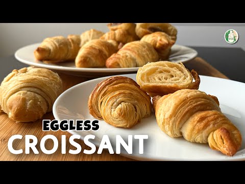 Croissant Recipe | Eggless Croissant Recipe | Chocolate Croissant Recipe easy - Sattvik Kitchen