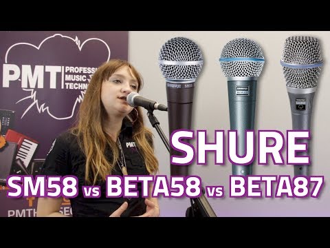 Shure SM58 vs Beta 58A vs Beta 87A Vocal Mic Comparison
