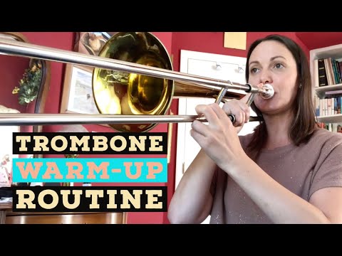 TROMBONE WARM-UP ROUTINE // PLAY-ALONG // Long Tones, Range Extension, Articulations and Flexibility
