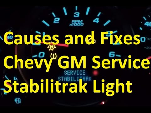 Causas y soluciones de la luz de servicio Stabilitrak de Chevy/GM