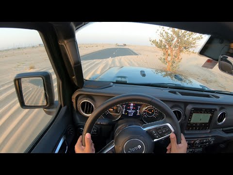 Jeep Wrangler Sahara  - Off-Road POV Test Drive  - Dubai Desert 🏜️