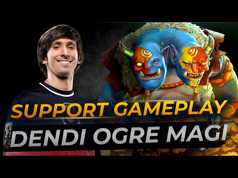 Dendi plays Ogre Magi Pos 5 | Full Gameplay Dota 2 Replay