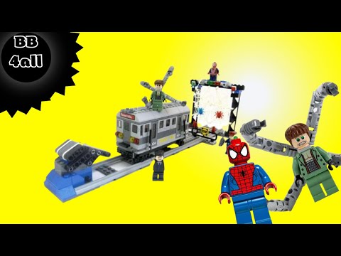 Lego Spider-Man Train Rescue 4855  (New $350) Lego Marvel Super Heroes Speed Build Review