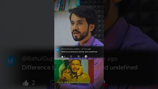 Infinity or UnDefined ? 🤔 #dearsirmath #mathematics #concept #infinty #undefined