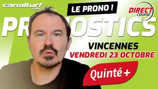 emission video des courses turf pmu du Vendredi 23 octobre 2026