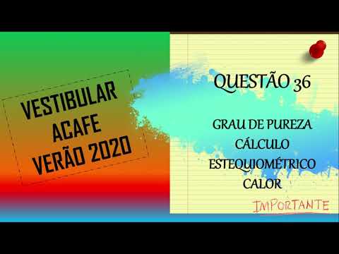 ACAFE - VERÃO 2020 - QUESTÃO 36