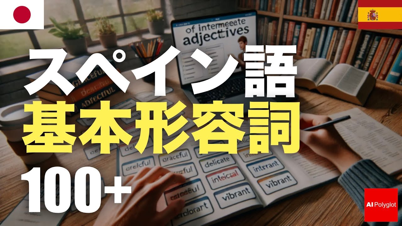 スペイン語基本形容詞100+ - 習得必須 - 知ると便利 スペイン語基本形容詞100+ - 習得必須 - 知ると便利
