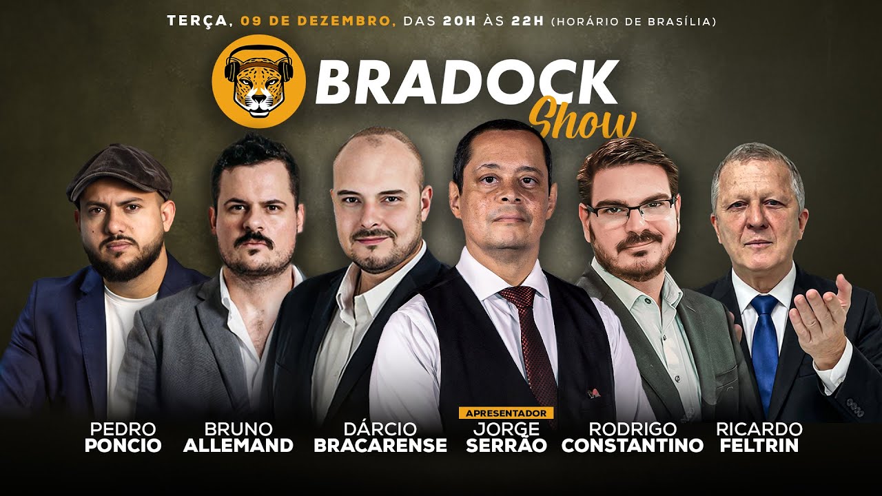 Bradock Show 09/12/25 - Serrão, Constantino, Dárcio, Bruno Allemand, Ricardo Feltrin e Pedro Poncio