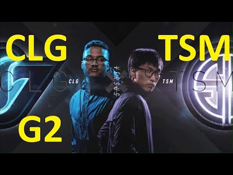 CLG vs TSM Game 2 Highlights 2017 NALCS SUMMER SPLIT WEEK 2 DAY 3