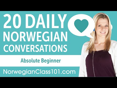 20 Daily Norwegian Conversations - Norwegian Practice for Absolute Beginners