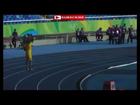 Usain Bolt amazing first throw in the Javelin in Rio Olympic 21/08/2016
