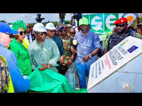 Commissioning of the Magbele Bridge By President Bio And First Lady  Fatima Bio