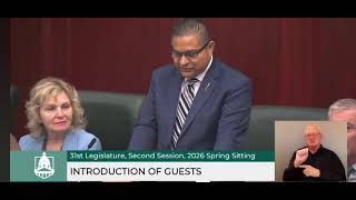 Mazhathulli Receives Recognition in the Alberta Legislature