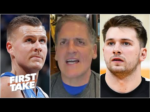 馬克庫班談波爾辛吉斯交易傳聞與唐西奇砲轟獨行俠 | First Take (Mark Cuban talks Kristaps Porzingis trade rumors and Luka Doncic calling out the Mavs | First Take)