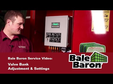 Bale Baron Service Video - Valve Bank Adjustment and Settings