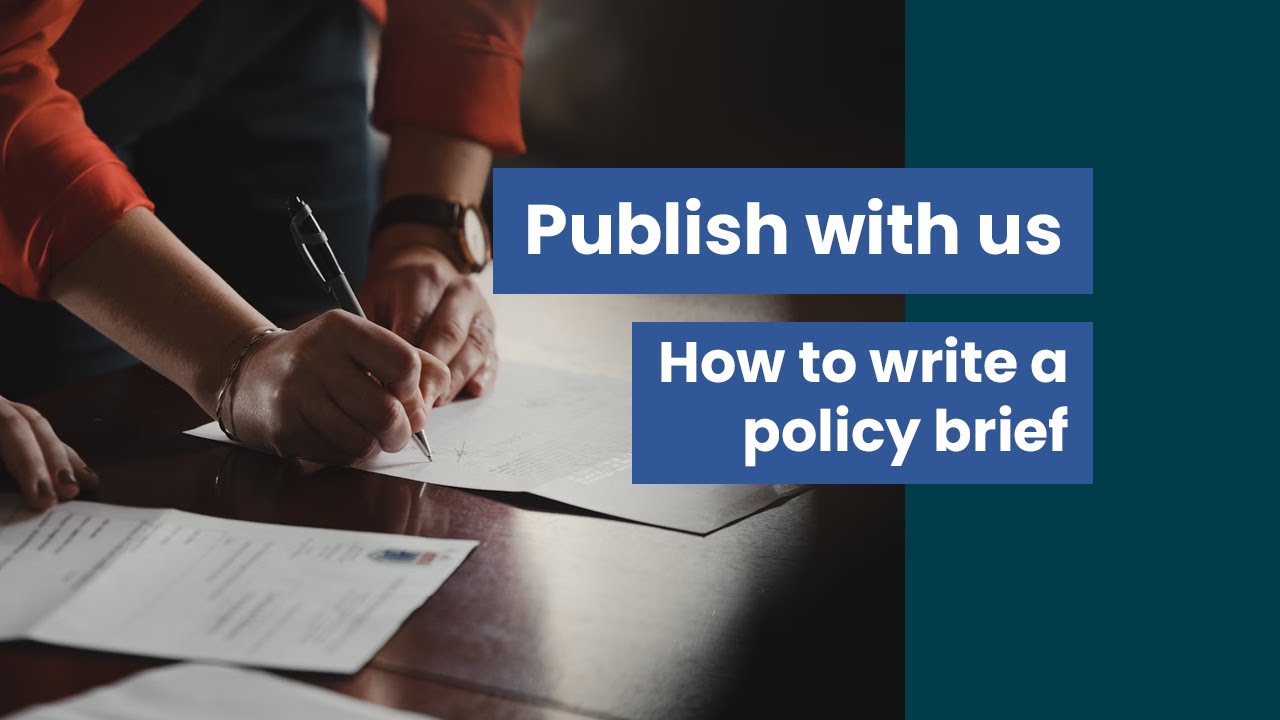 How to write a policy brief
