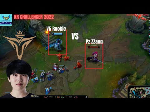 V5 Rookie vs Pz zzang in Korea Challenger 2022 Patch 12.13 How To Play Sylas Mid
