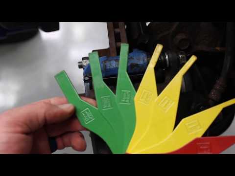 Brake Pad Inspection Using the Colored Gauges