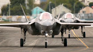 岩国基地アメリカ海兵隊VMFA-242所属のF-35Bライトニング戦闘機4機が横田基地へ離着陸 F35Lightning IWAKUNI YOKOTA MARINES Day2