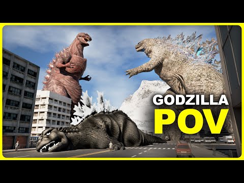 GODZILLA Size Comparison in First Person View | 3D