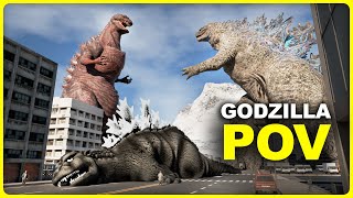 GODZILLA Size Comparison in First Person View | 3D
