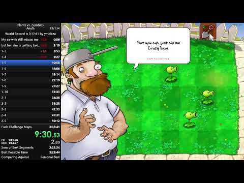 Plants vs. Zombies Any% in 3:35:23
