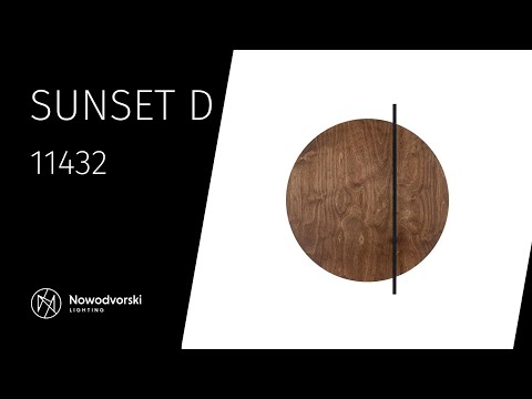 Бра, настінний світильник Nowodvorski 11432 Sunset D LED 1x7W 3000K 65Lm IP20 коричневий