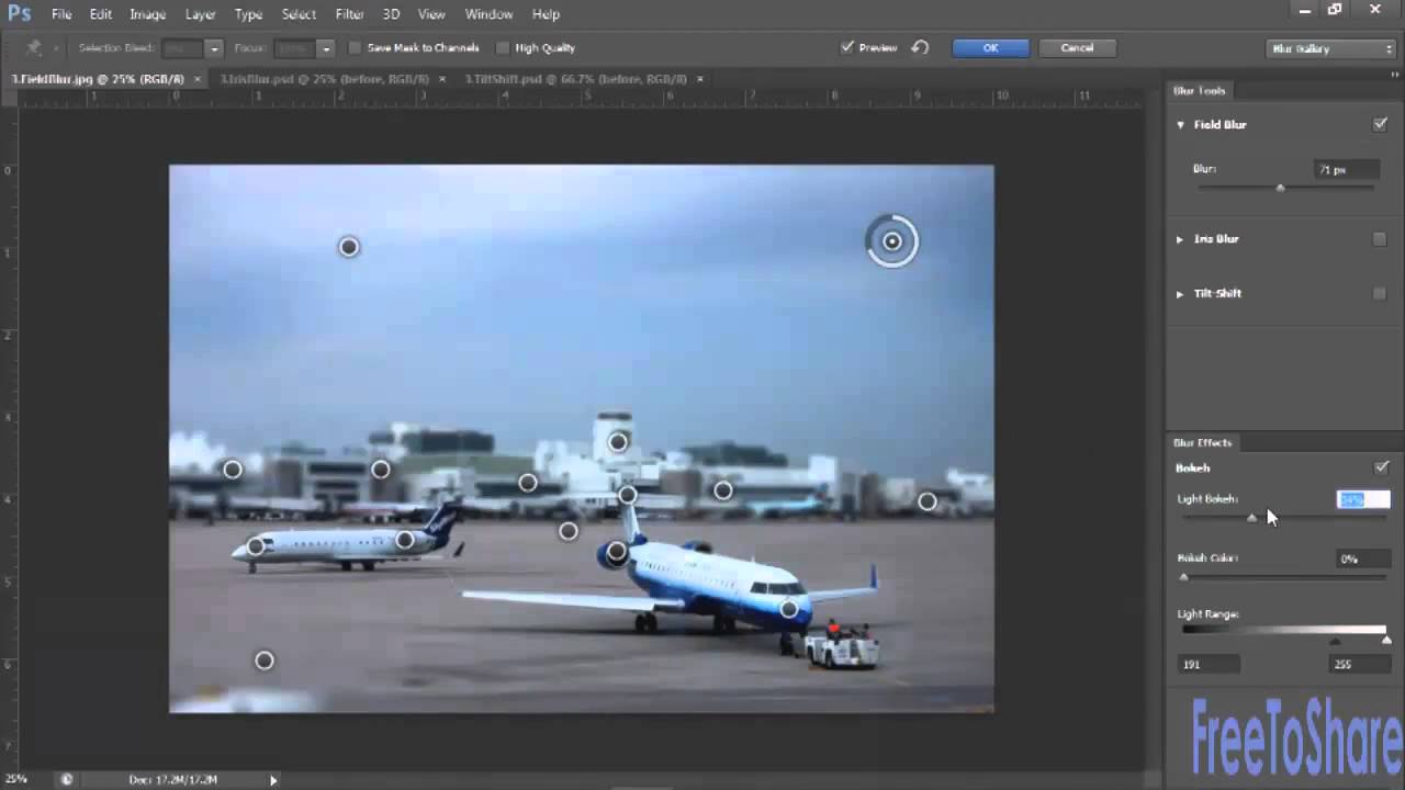 New Blur Gallery in Photoshop CS6 - video 3