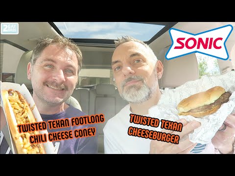 Sonic NEW Twisted Texan Cheeseburger & Twisted Texan...