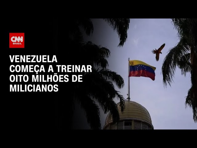 Tensão com EUA: Venezuela começa a treinar oito milhões de milicianos | CNN 360°