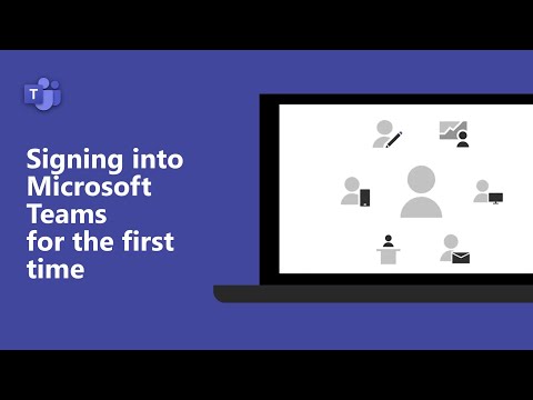 Signing into Microsoft Teams for the first time if you're a student