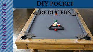 DIY Billiards/Pool Pocket Reducers for $2