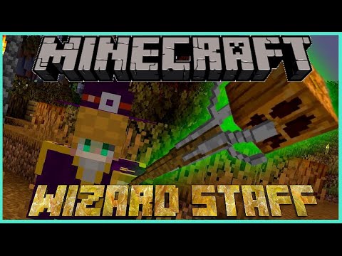 [Minecraft]Magic MOD "Wizard Staff"!!  ︎[Minecraft 1.18.2/1.16.5/1.15.2]
