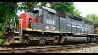 preview picture of video 'CSX With Ex Southern Pacific HLCX Trash Train'