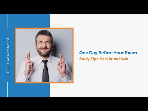 One Day Before Your CMA Exam