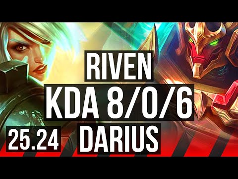 RIVEN vs DARIUS (TOP) | 8/0/6 | NA Master | 25.24